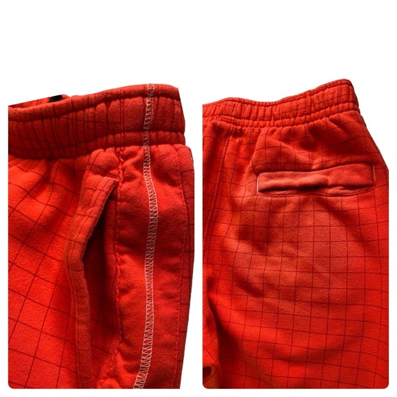Nike Sportswear Story Of The Swoosh Tapered Joggers Orange & Black Men's Small - Picture 9 of 16